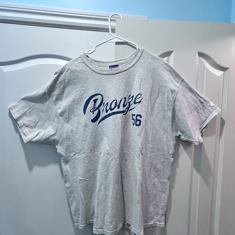 Bronze 56K x Champion T Shirt Grey